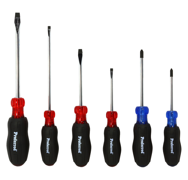 T28001 PROFERRED ACETATE SCREWDRIVER SETS - 6 Piece