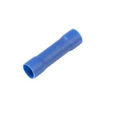Vinyl Butt Connector, Butted Seam, Blue, 6 Ga (100 MIN)