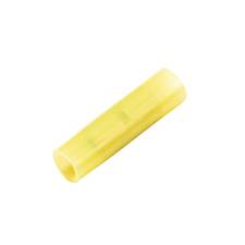 Nylon Butt Connector, Brazed Barrel, Yellow, 12-10 Ga (100 MIN)