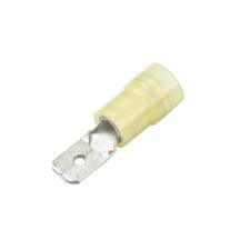 CF-833005 Nylon Push-On Terminal, Male, Partially Insulated, .250", Yellow, 12-10 Ga (100 MIN)