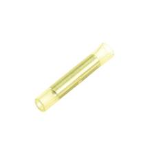 Nylon Butt Connector, Solid Barrel, Yellow, 12-10 Ga (100 MIN)
