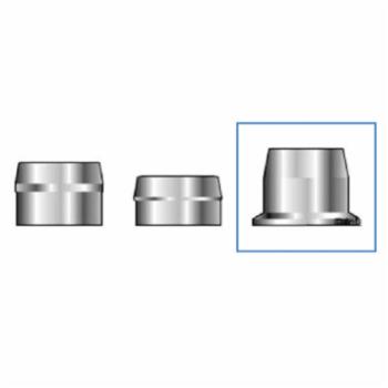 Huck C50L 3LC-2DR28G Lockbolt Collar; 7/8 Inch (0.875 Inch), Flange Collar, Grade 5 Steel, Zinc Cl