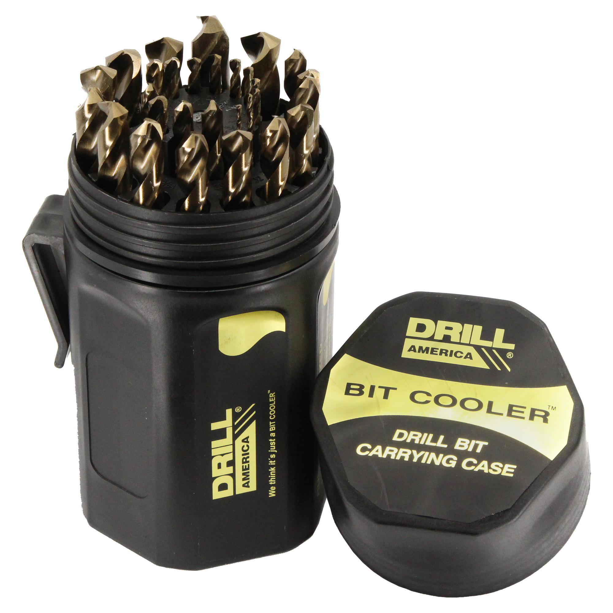 29 Piece Cobalt Jobber Length Drill Bit Set, 1/16" - 1/2", Round Bit Cooler Case, D/ACO Series