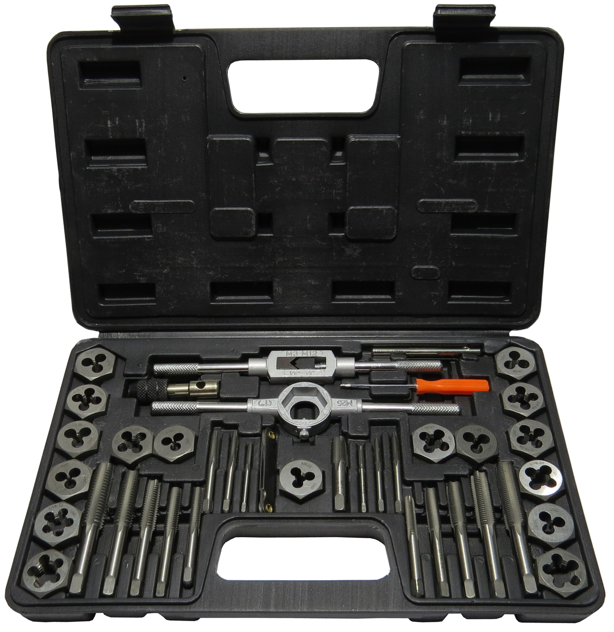 3.00mm - 12.00mm Carbon Steel Tap and Die Set with Hex Die