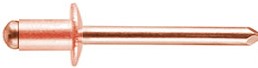 CF-/CBS42/EP 1/8 X .275(.020-.125 GRIP) COPPER/ COPPER PLATED STEEL MANDREL, ROHS COMPLIANT