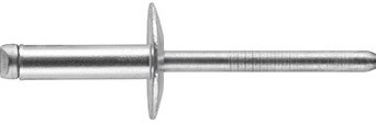 CF-/FBF42LF/IR 1/8" X .275 (.063-.125 GRIP) ALL STAINLESS OPEN END LARGE FLANGE, ROHS COMPLIANT