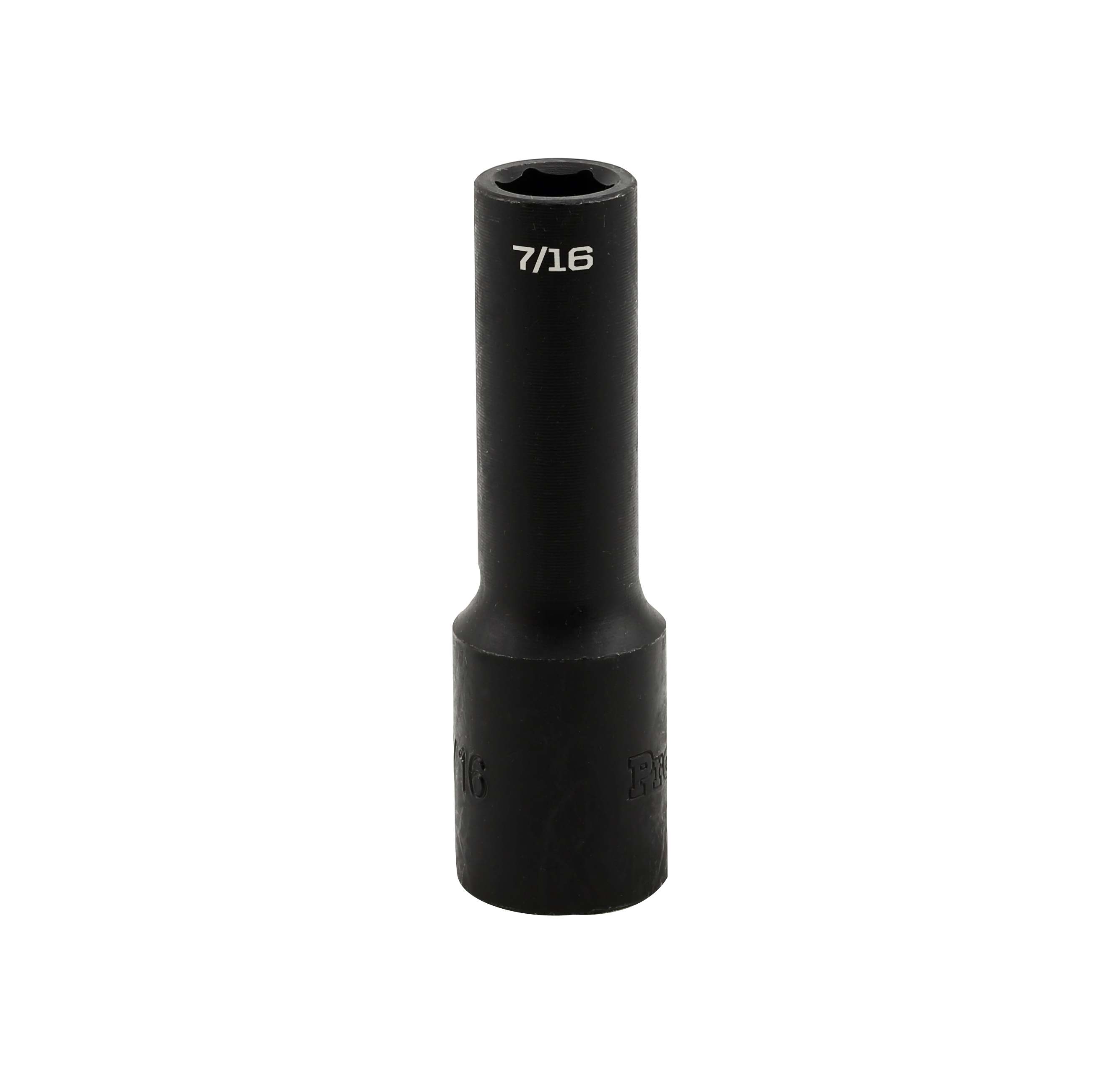 S32114 IMPACT 1/2" DRIVE SAE SOCKET - 7/16" DEEP IMPACT 6 Point