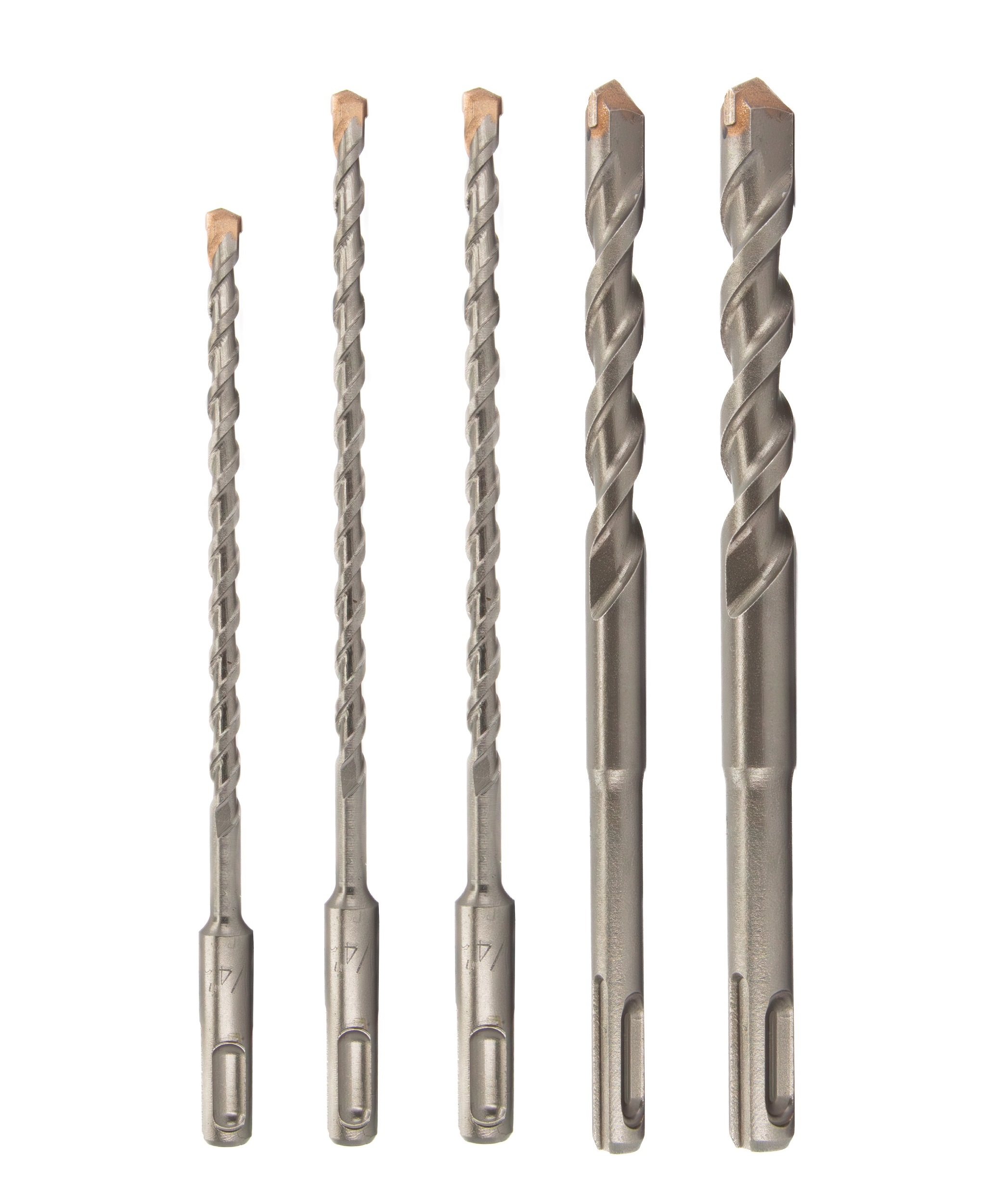 5 Piece PRO Series SDS-Plus Hammer Bit Drill Bit Set (3/16 - 1/2)