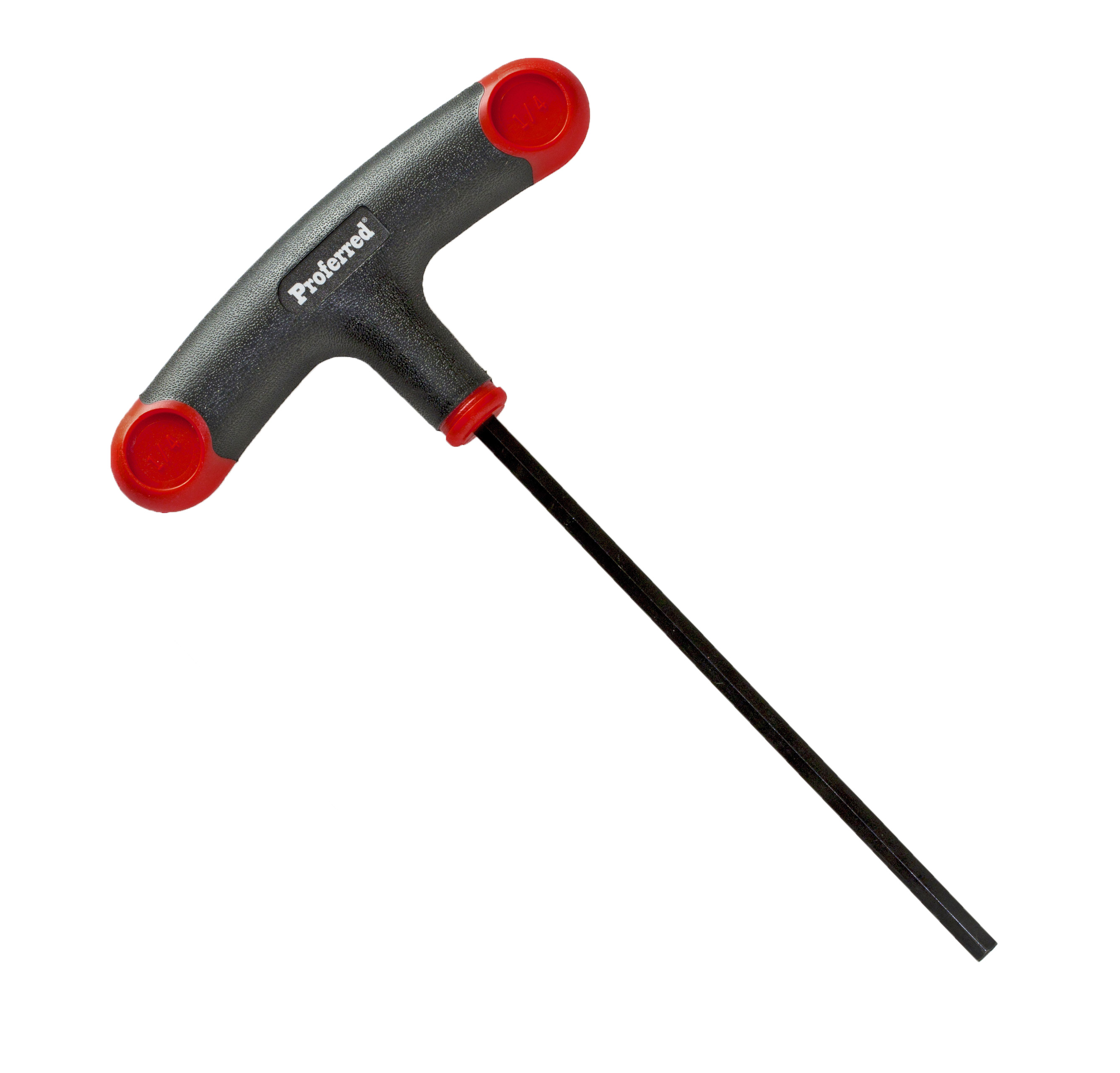 PROFERRED T-HANDLE HEX KEY - 1/4&quot; X 6.5&quot;