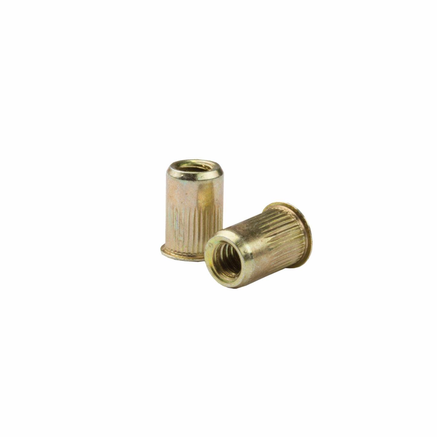CF-CAL2-580-5.7-25 CAL2-580-5.7, Rivetnut Insert, M5x0.8 ISO-5H (3.30-5.70mm Grip) Round Body Splined, Large Flange H