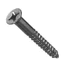 FLAT PHILLIPS WOOD SCREW