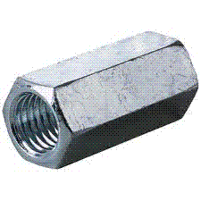HEX COUPLING NUT, GRADE A