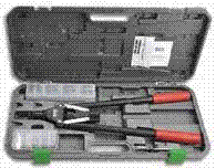 M34606 M34606 / 325-RNK Heavy duty Rivet Nut tool with case, mandrels
noses to set 10-24 up to 3/8-16