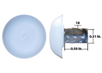 CF-449219340-01 5/16-18X1/2 POLY-SEAL BARB T-NUT ENCAP WHITE /ENCAPSULATED
