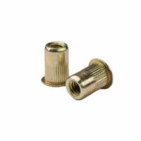 CF-CAL2-0632-080-25 CAL2-0632-080, Rivetnut Insert, 6-32 UNC-2B (.020-.080 Grip) Round Body Splined, Large Flange Head