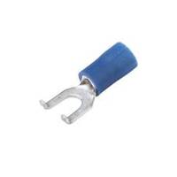 CF-402065DL Vinyl Flanged Spade Terminal, 6 Stud, Blue, 16-14 Ga (100 MIN)
