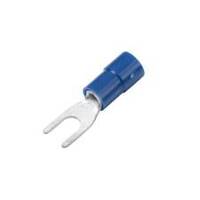 CF-562065 Vinyl Spade Terminal, Funnel Entry, 6 Stud, Blue, 16-14 Ga (100 MIN)