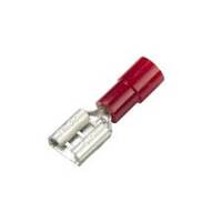 CF-591005 Vinyl Push-On Terminal, Funnel Entry, Female, .250", Red, 22-18 Ga (100 MIN)