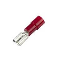 CF-591705 Vinyl Push-On Terminal, Funnel Entry, Female, .187", Red, 22-18 Ga (100 MIN)