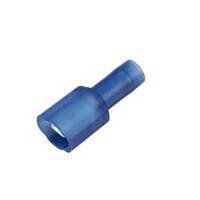 CF-634185 3M 72M-187-20-NBL, Nylon & Brass Sleeve Push-On Terminal, Male, Fully Insulated, .187", Blue, 16-14