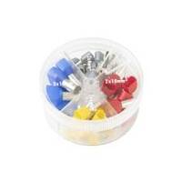 Wire Ferrule Kit, Twin Insulated 2x4.0-2x16.0mm (2x12-2x6 ga), 45 pc. (1 MIN)