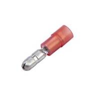 Nylon Bullet Connector, Male, Partially Insulated, .156&quot;, Red, 22-18 Ga (100 MIN)