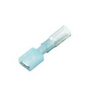 Molex 19164-0048, Perma-Seal™ Heat Shrink &amp; Crimp Push-On Terminal, Male, .250&quot;, Blue, 16-14 Ga (SB