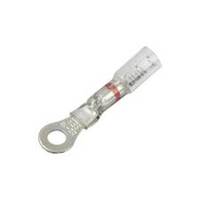 CF-981065 Clear-View Heat Shrink & Crimp Ring Terminal, 6 Stud, Red Stripe, 22-18 Ga (10 MIN)